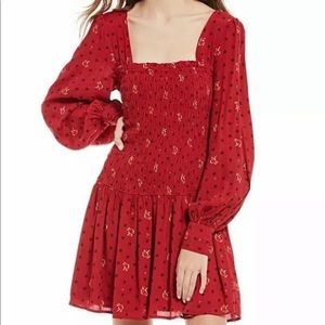 NWT Free People Floral Smocked Dress